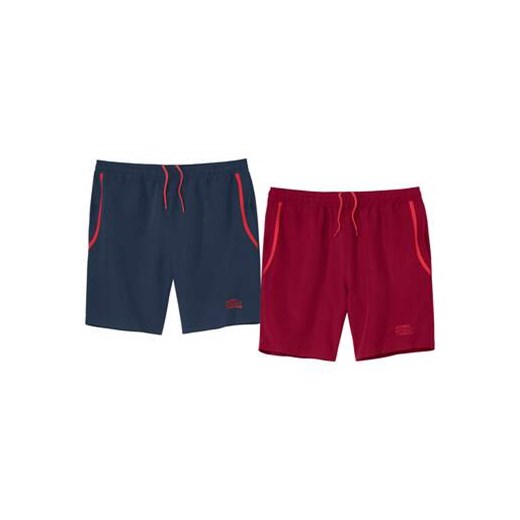 Zestaw 2 par sportowych szortów z mikrofibry ze sklepu Atlas For Men w kategorii Spodenki męskie - zdjęcie 174691871
