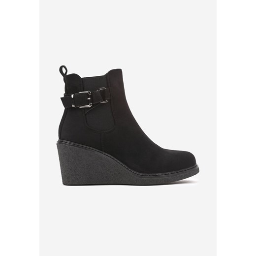 Botki Renee na zamek na koturnie 