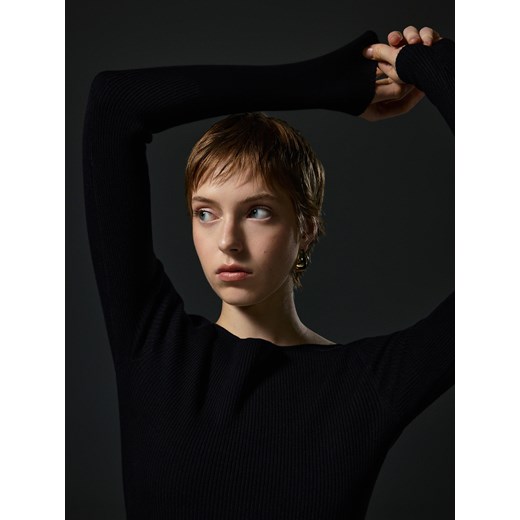 Reserved - Sukienka midi - czarny Reserved S Reserved