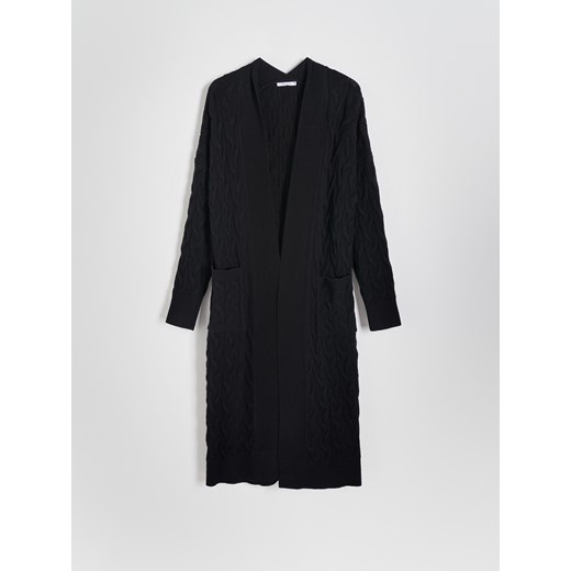 Reserved - Kardigan z wiskozą - czarny Reserved S Reserved