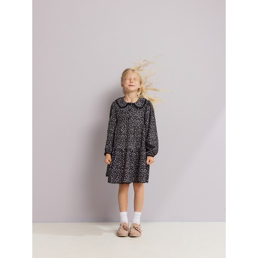 Reserved - Sukienka w kwiatki - wielobarwny Reserved 122 (6-7 lat) Reserved