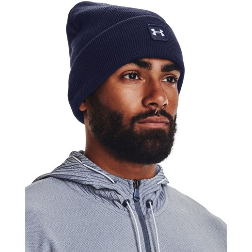 Męska czapka zimowa Under Armour UA Halftime Cuff - granatowa ze sklepu Sportstylestory.com w kategorii Czapki zimowe męskie - zdjęcie 174694144