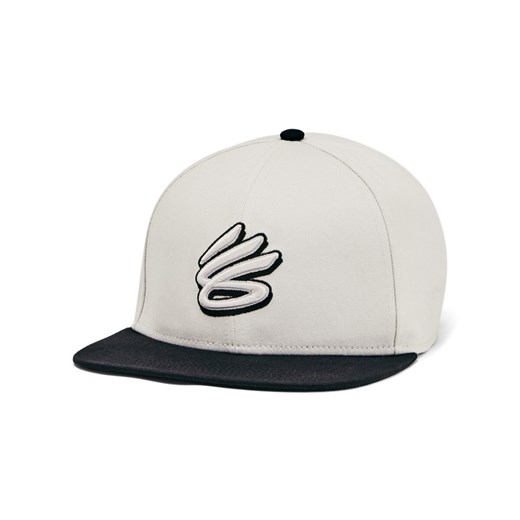 Męska czapka z daszkiem Under Armour M Curry Flatbrim Snapback - szara ze sklepu Sportstylestory.com w kategorii Czapki z daszkiem męskie - zdjęcie 174694182