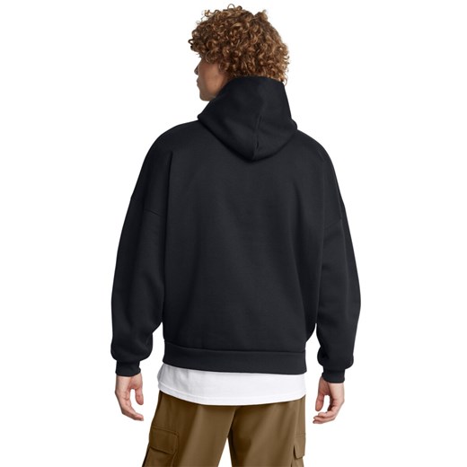 Męska bluza dresowa nierozpinana z kapturem Under Armour UA Icon Fleece Os Hood - czarna ze sklepu Sportstylestory.com w kategorii Bluzy męskie - zdjęcie 174694363