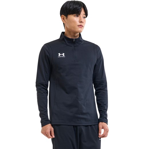 Męski longsleeve treningowy Under Armour UA M\'s Challenger Midlayer - czarny ze sklepu Sportstylestory.com w kategorii T-shirty męskie - zdjęcie 174694463