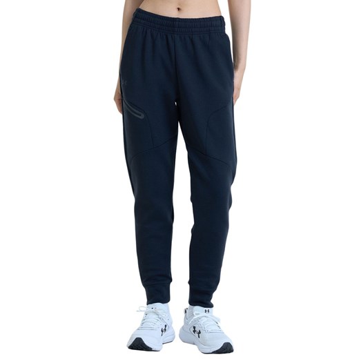 Damskie spodnie treningowe Under Armour Unstoppable Flc Jogger - czarne ze sklepu Sportstylestory.com w kategorii Spodnie damskie - zdjęcie 174694573