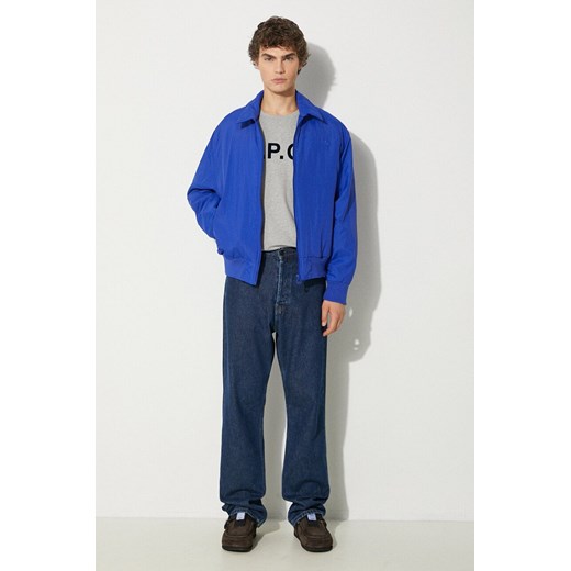 A.P.C. t-shirt bawełniany VPC Color kolor szary z nadrukiem S PRM
