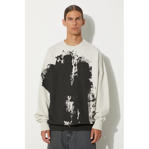 A-COLD-WALL* bluza bawełniana Relaxed Crewneck męska kolor czarny wzorzysta A-cold-wall* XL PRM