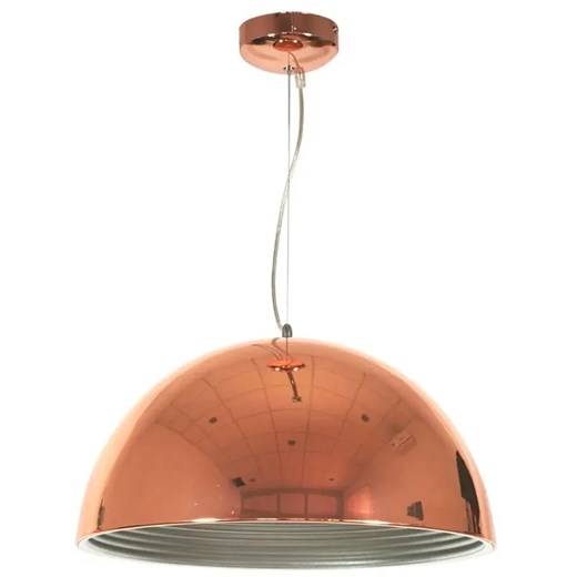 Miedziana metalowa lampa wisząca - D154 C6-E72 ze sklepu Edinos.pl w kategorii Lampy wiszące - zdjęcie 174697024
