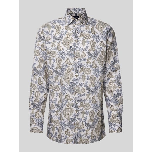 Koszula biznesowa o kroju Modern Fit z kołnierzykiem typu kent ze sklepu Peek&Cloppenburg  w kategorii Koszule męskie - zdjęcie 174697604