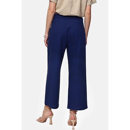 Le Jardin du Lin Lniane spodnie w kolorze granatowym Le Jardin Du Lin 38 okazja Limango Polska