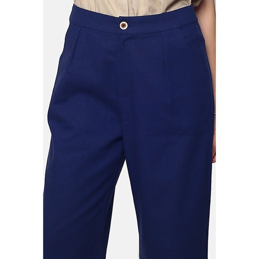 Le Jardin du Lin Lniane spodnie w kolorze granatowym Le Jardin Du Lin 34 promocja Limango Polska
