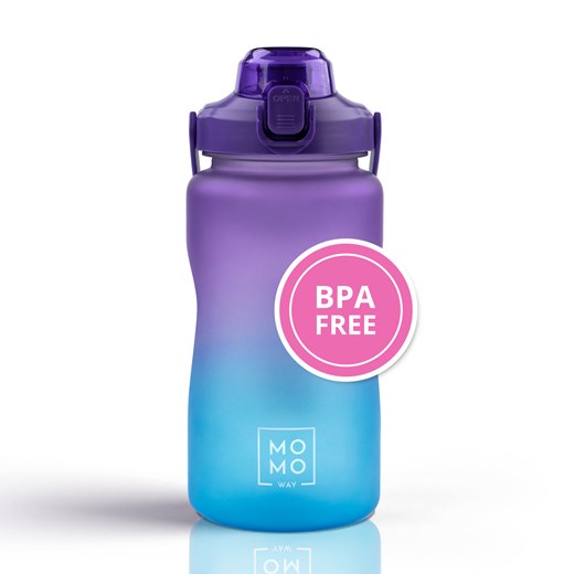 Butelka na wodę 1.5L fioletowo-niebieska | BPA free 1500ml Sklep SOXO