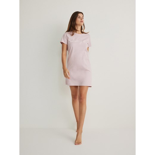 Reserved - Bawełniana koszula nocna - różowy ze sklepu Reserved w kategorii Koszule nocne - zdjęcie 174701021