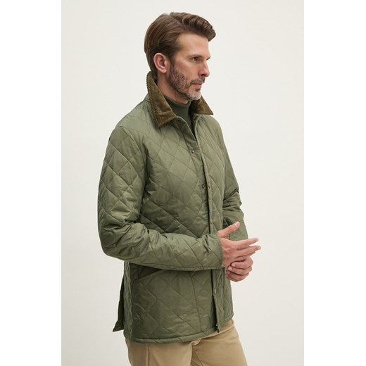 Barbour kurtka Heritage Liddesdale Quilted Jacket męska kolor zielony przejściowa MQU0240 ze sklepu ANSWEAR.com w kategorii Kurtki męskie - zdjęcie 174701733