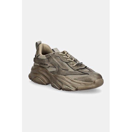 Steve Madden sneakersy Possession-E kolor szary SM19000033 ze sklepu ANSWEAR.com w kategorii Buty sportowe damskie - zdjęcie 174702981