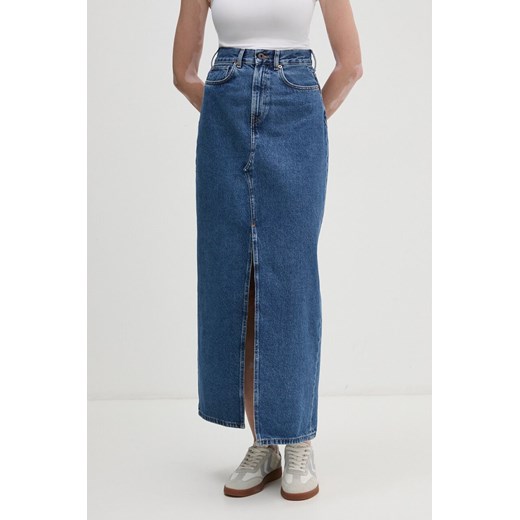 Pepe Jeans spódnica jeansowa MAXI SKIRT HW kolor granatowy maxi prosta PL901168CT9 ze sklepu ANSWEAR.com w kategorii Spódnice - zdjęcie 174703470