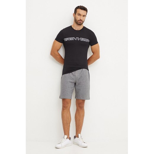 Emporio Armani Underwear t-shirt lounge kolor czarny z nadrukiem 111035 4F516 ze sklepu ANSWEAR.com w kategorii T-shirty męskie - zdjęcie 174704340
