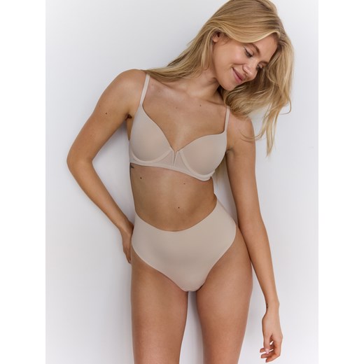 Reserved - Biustonosz push up - kremowy Reserved 80B Reserved