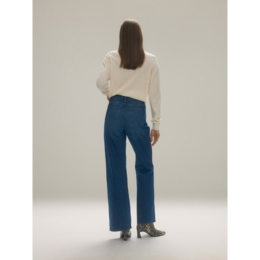 Reserved - Jeansy straight - niebieski Reserved 34 Reserved