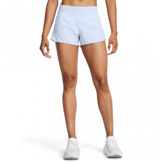 Damskie spodenki do biegania Under Armour UA Launch Pro 3\'\' Shorts - niebieskie ze sklepu Sportstylestory.com w kategorii Szorty - zdjęcie 174707322