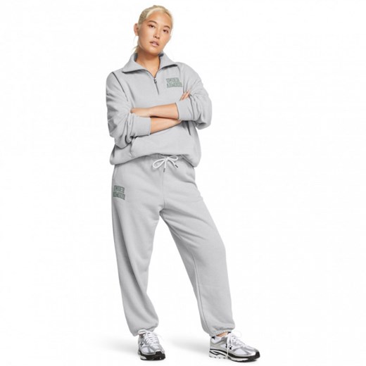 Damskie spodnie dresowe Under Armour UA Icon Hwt Terry Os Pant - szare ze sklepu Sportstylestory.com w kategorii Spodnie damskie - zdjęcie 174707584