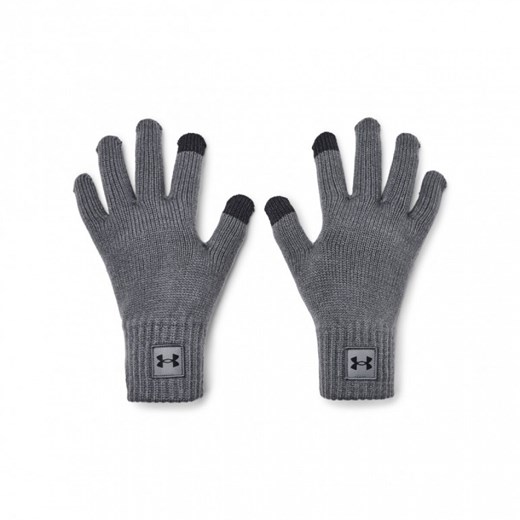 Męskie rękawiczki zimowe Under Armour UA Halftime Gloves - szare ze sklepu Sportstylestory.com w kategorii Rękawiczki męskie - zdjęcie 174707991