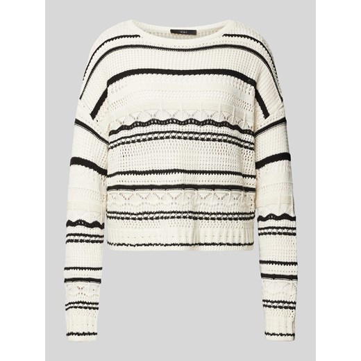 Sweter z dzianiny z okrągłym dekoltem ze sklepu Peek&Cloppenburg  w kategorii Swetry damskie - zdjęcie 174709813
