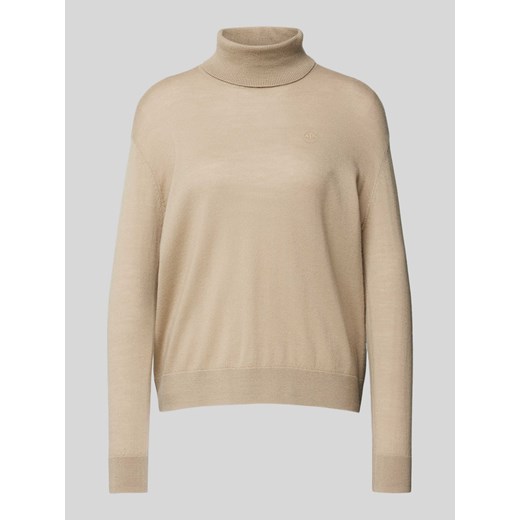 Sweter z dzianiny z detalem z logo ze sklepu Peek&Cloppenburg  w kategorii Swetry damskie - zdjęcie 174709981