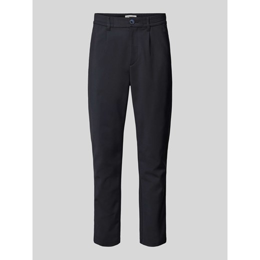 Spodnie materiałowe o kroju regular fit z zakładkami w pasie model ‘Marc’ ze sklepu Peek&Cloppenburg  w kategorii Spodnie męskie - zdjęcie 174710020