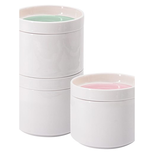 Remember Pojemniki (3 szt.) w kolorze białym - wys. 7,5 x Ø 9 cm Remember onesize promocyjna cena Limango Polska