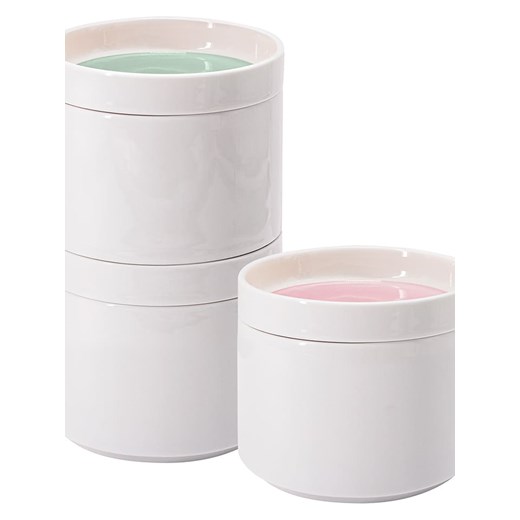 Remember Pojemniki (3 szt.) w kolorze białym - wys. 7,5 x Ø 9 cm Remember onesize Limango Polska okazja