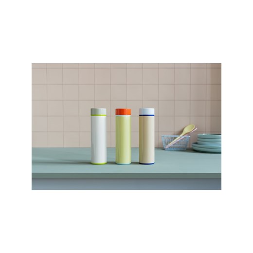 Remember Butelka termiczna "Finn" w kolorze biało-szarym - 450 ml Remember onesize Limango Polska wyprzedaż