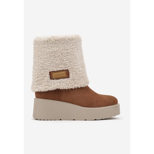 Botki Renee na koturnie casualowe 