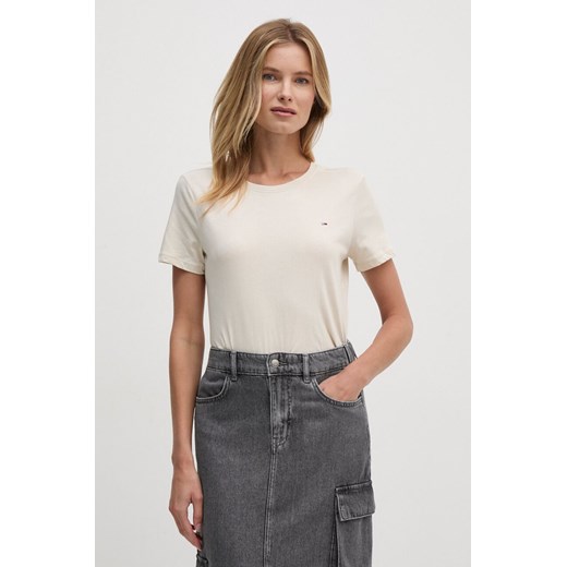 Tommy Jeans t-shirt bawełniany ze sklepu ANSWEAR.com w kategorii Bluzki damskie - zdjęcie 174713980
