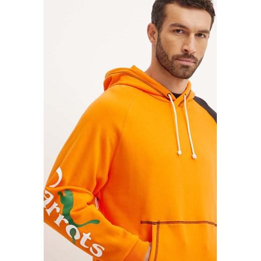 Puma bluza PUMA X CARROTS Graphic Hoodie TR męska kolor pomarańczowy z kapturem wzorzysta 627445 ze sklepu ANSWEAR.com w kategorii Bluzy męskie - zdjęcie 174714124