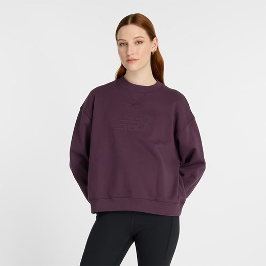Bluza damska New Balance WT43535PLN – fioletowa ze sklepu New Balance Poland w kategorii Bluzy damskie - zdjęcie 174715470