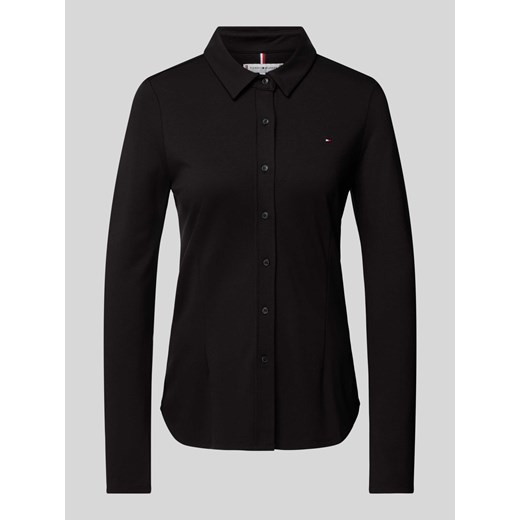 Bluzka koszulowa o kroju slim fit z wyhaftowanym logo ze sklepu Peek&Cloppenburg  w kategorii Koszule damskie - zdjęcie 174716931