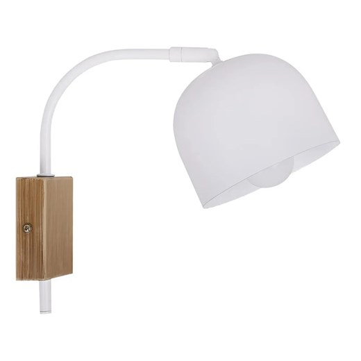 Biały metalowy kinkiet na ruchomym ramieniu - D158-Tema Candellux One Size Edinos.pl