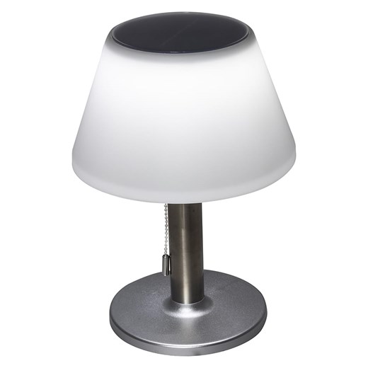 Garden Hero Solarna lampa stołowa LED w kolorze srebrno-białym - wys. 28 x Ø 20 cm ze sklepu Limango Polska w kategorii Dekoracje i akcesoria ogrodowe - zdjęcie 174718980