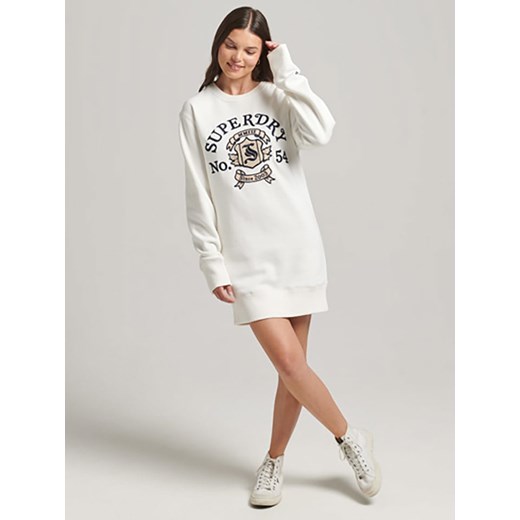 Sukienka Superdry casual na spacer mini z długim rękawem