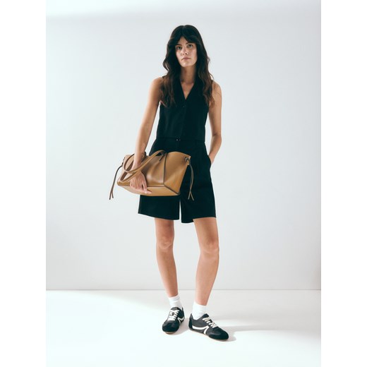 Reserved - Torebka shopper z imitacji skóry - brązowy Reserved ONE SIZE Reserved