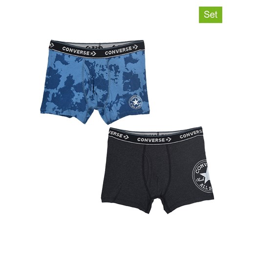 Converse Bokserki (2 pary) w kolorze niebiesko-czarnym ze sklepu Limango Polska w kategorii Majtki dziecięce - zdjęcie 174724904