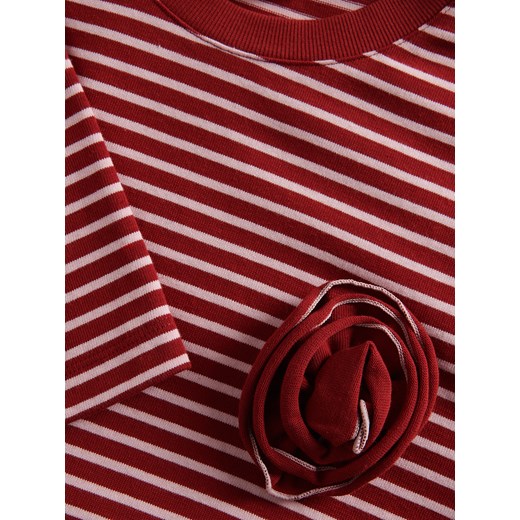 Reserved - T-shirt z naszywaną aplikacją - czerwony Reserved L Reserved