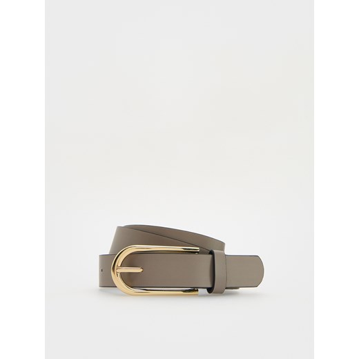 Reserved - Pasek z klamrą - szary - id: 740BC-85X - marki Reserved - 174729782 Reserved - Pasek z klamrą - szary ze sklepu Reserved w kategorii Paski damskie - zdjęcie 174729782