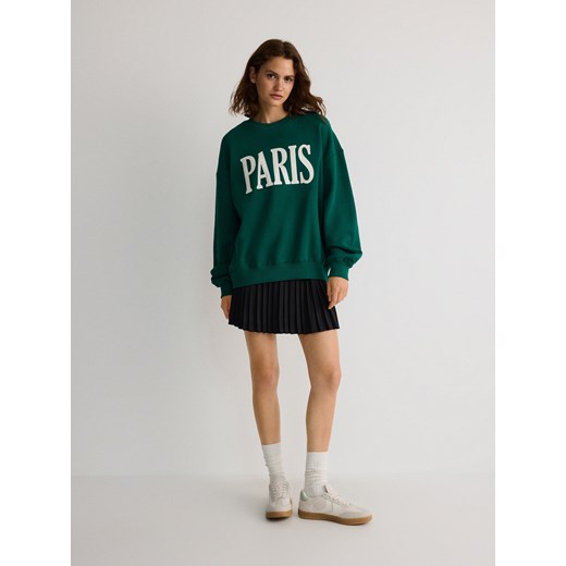 Reserved - Plisowana spódnica mini - czarny Reserved S Reserved