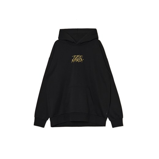 Cropp - Bluza loose z nadrukiem - czarny ze sklepu Cropp w kategorii Bluzy męskie - zdjęcie 174736511