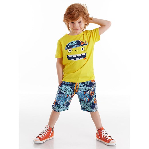 Denokids 2-częściowy zestaw &quot;Hawaian Pirate&quot; w kolorze żółto-niebieskim ze sklepu Limango Polska w kategorii Komplety chłopięce - zdjęcie 174737131