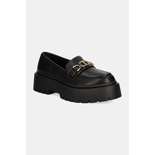 Twinset mokasyny damskie kolor czarny na platformie 242TCP060 ze sklepu ANSWEAR.com w kategorii Mokasyny damskie - zdjęcie 174738524