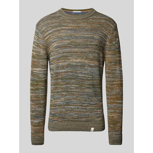 Sweter z dzianiny z detalami z logo ze sklepu Peek&Cloppenburg  w kategorii Swetry męskie - zdjęcie 174739364